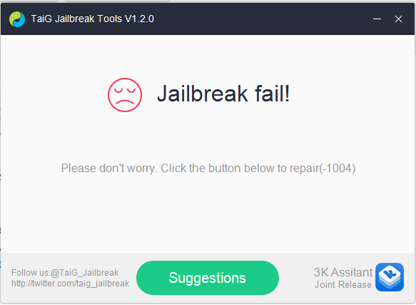 Name:  TaiG-Jailbreak-Fail-Error-solution.png
Hits: 637
Gre:  14,2 KB