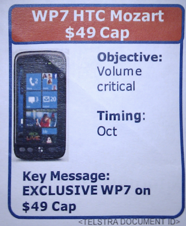 Gercht: HTC Mozart mit Windows Phone 7