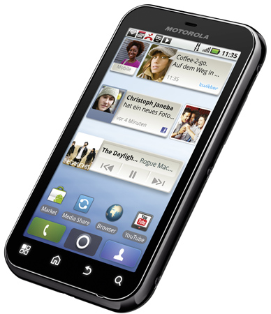 Motorola Defy ab Oktober 2010 auch bei The Phone House erhltlich