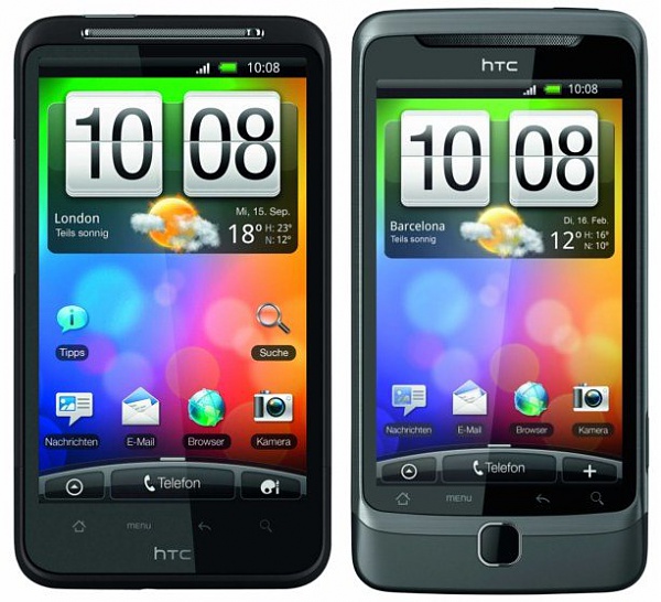 Update: HTC Desire HD und HTC Desire Z