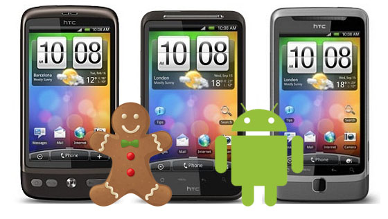 Android 2.3 Update fr HTC Desire HD, Desire Z und Desire