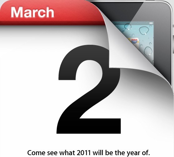 Apple iPad 2 wird am 2.Mrz offiziell vorgestellt!