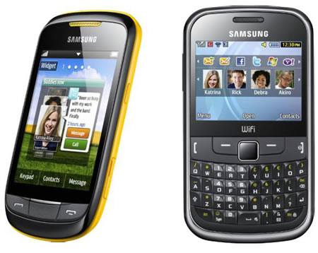 Samsung Corby II und Samsung Chat 335 ab sofort verfgbar