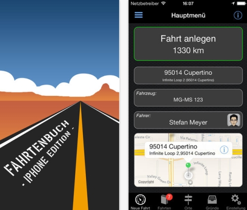 Fahrtenbuch-App: Bequem Fahrten mit dem iPhone aufzeichnen