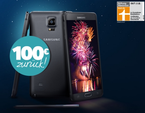 Samsung Galaxy Note 4 Aktion: 100.- Euro gnstiger kaufen!