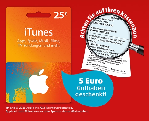 Penny iTunes Karten Rabatt: 30.- Euro Guthaben anstatt 25.- Euro