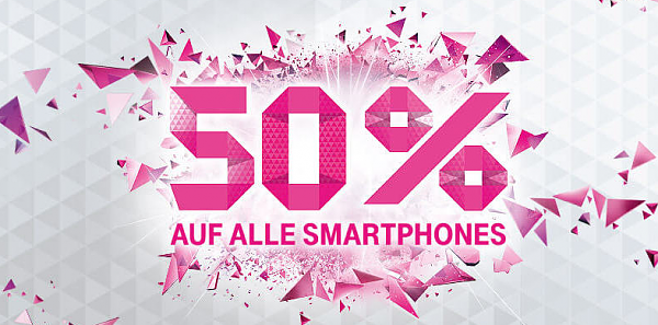 Telekom Aktion 2015: 50% auf alle Smartphones sparen