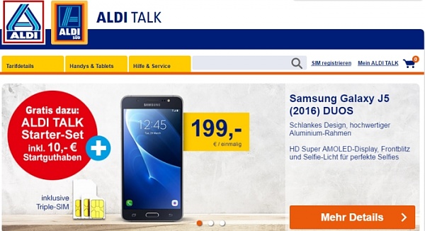 Aldi Talk startet Online-Shop fr Smartphones, Tablets & Zubehr